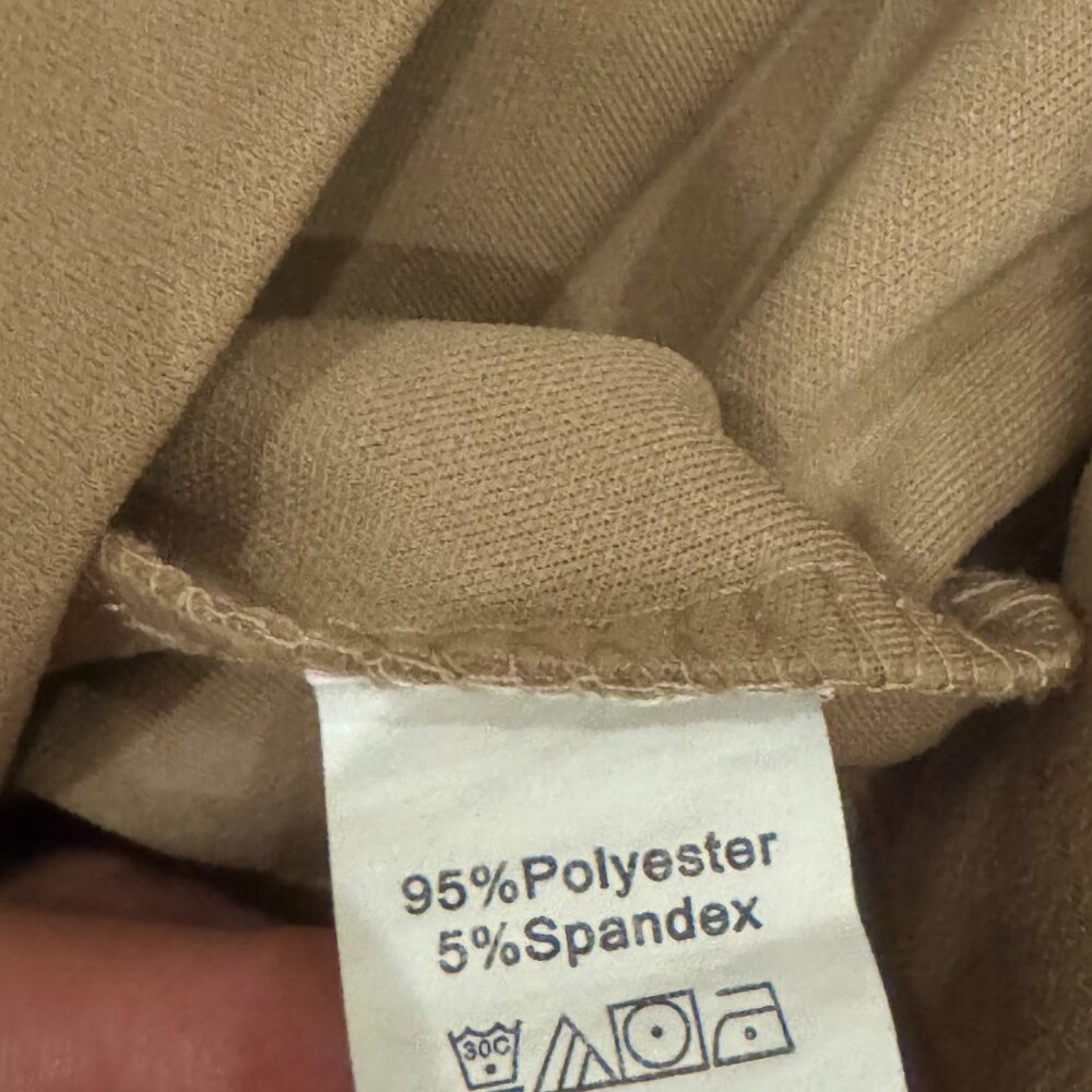SHEIN High-Waisted Slim Fit Pants - Khaki - Size L (8/10) - Picture 4 of 4